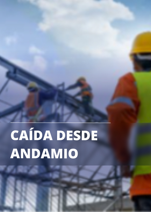 Ca&iacute;da desde andamios